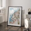 03 - Positano Watercolor Art - Digital Downloads - Frame Standing on floor.jpg