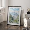 03 - Rio De Janeiro Watercolor Art - Digital Downloads - Frame Standing on floor.jpg