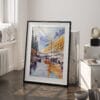 03 - Rocky Mountains Canada Watercolor Art - Digital Downloads - Frame Standing on floor.jpg