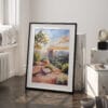 03 - Sedona Arizona Watercolor Art - Digital Downloads - Frame Standing on floor.jpg
