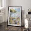 03 - Serengeti Watercolor Art - Digital Downloads - Frame Standing on floor.jpg