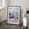 03 - Telluride colorado Watercolor Art - Digital Downloads - Frame Standing on floor.jpg