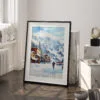 03 - Telluride colorado Watercolor Art - Digital Downloads - Frame Standing on floor.jpg