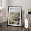 03 - Theodore Roosevelt National Park Watercolor Art - Digital Downloads - Frame Standing on floor.jpg