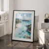 03 - Virgin Islands National Park Watercolor Art - Digital Downloads - Frame Standing on floor.jpg