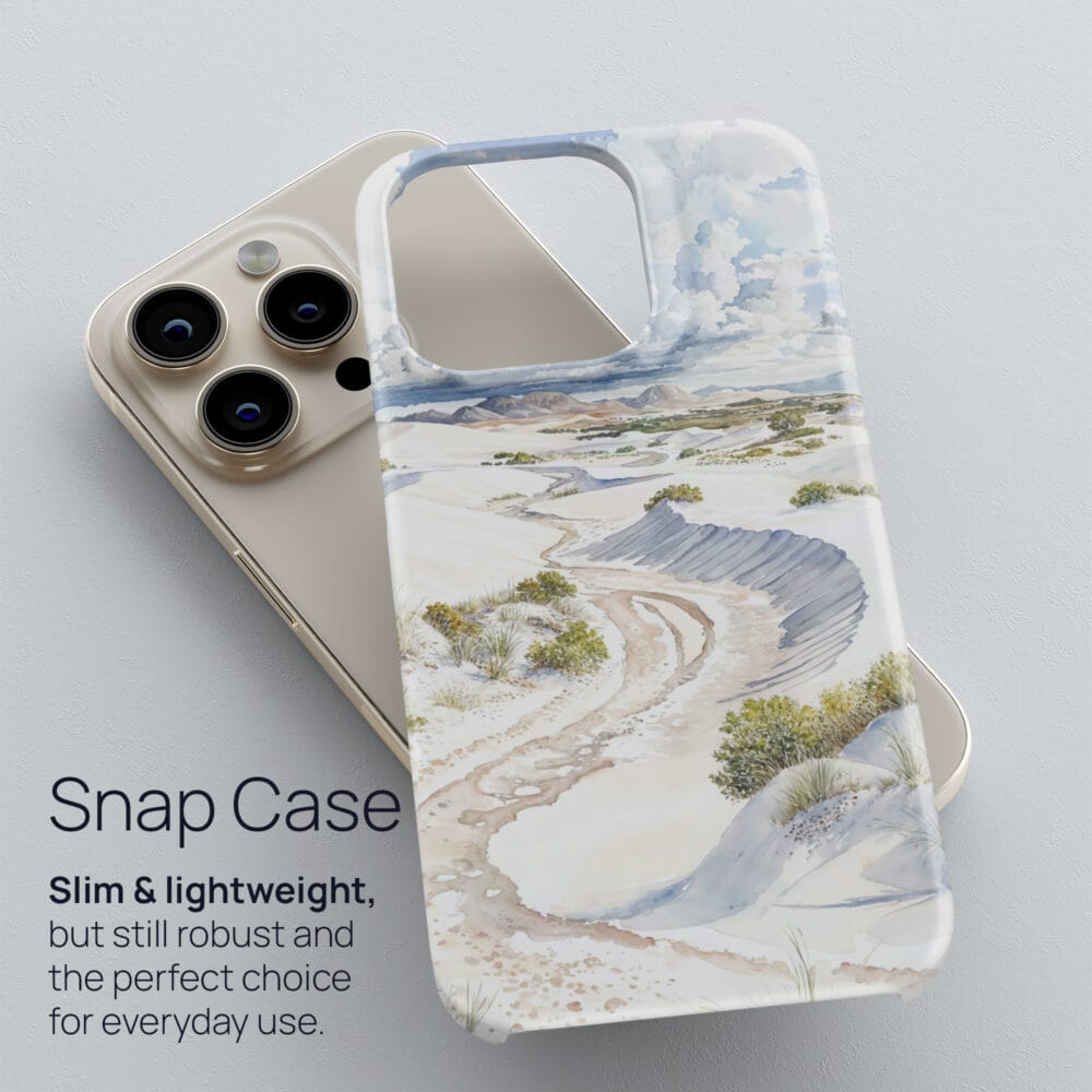 03 - White Sands National Park Phone Case - Snap Case.jpg 03 - White Sands National Park Phone Case - Snap Case.jpg