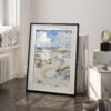 03 - White Sands National Park Watercolor Art - Digital Downloads - Frame Standing on floor.jpg