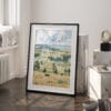 03 - Wind Cave National Park Watercolor Art - Digital Downloads - Frame Standing on floor.jpg