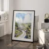 03 - Yorkshire Dales Watercolor Art - Digital Downloads - Frame Standing on floor.jpg