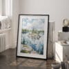 03 - voyageurs national park watercolor Art - Digital Downloads - Frame Standing on floor.jpg