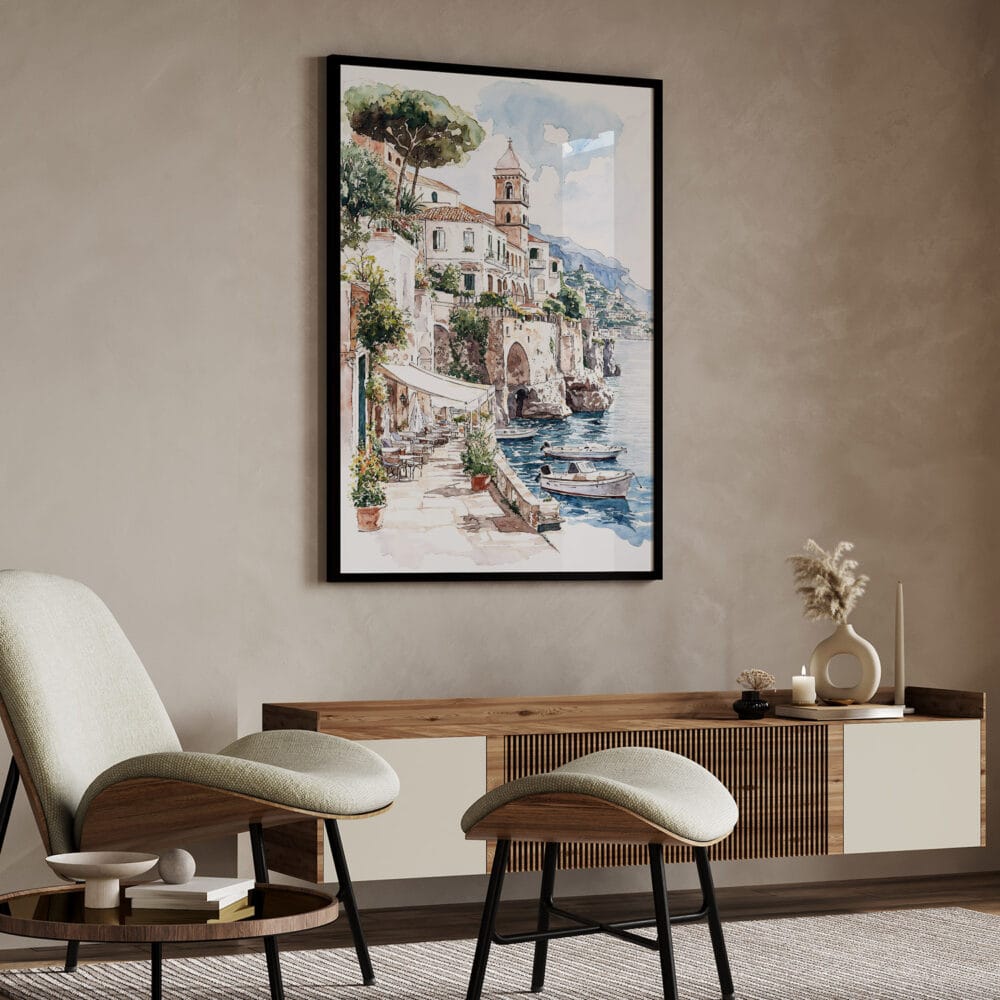 04 - Amalfi Coast Watercolor Art - Digital Downloads - Japandi.jpg 04 - Amalfi Coast Watercolor Art - Digital Downloads - Japandi.jpg