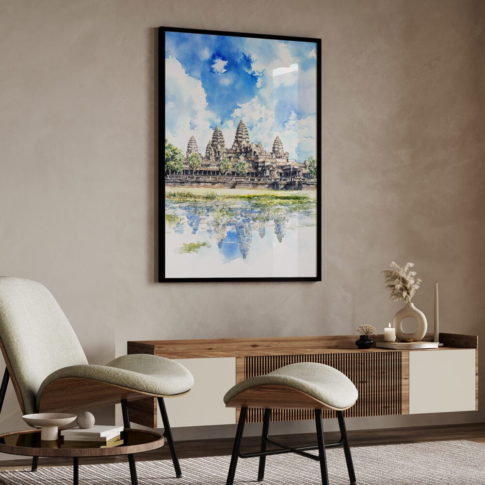 04 - Angkor Wat Cambodia Watercolor Art - Digital Downloads - Japandi.jpg 04 - Angkor Wat Cambodia Watercolor Art - Digital Downloads - Japandi.jpg