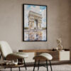 04 - Arc De Triomphe watercolor Art - Digital Downloads - Japandi.jpg
