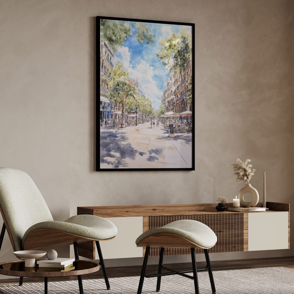 04 - Barcelona Las Ramblas Watercolor Art - Digital Downloads - Japandi.jpg 04 - Barcelona Las Ramblas Watercolor Art - Digital Downloads - Japandi.jpg