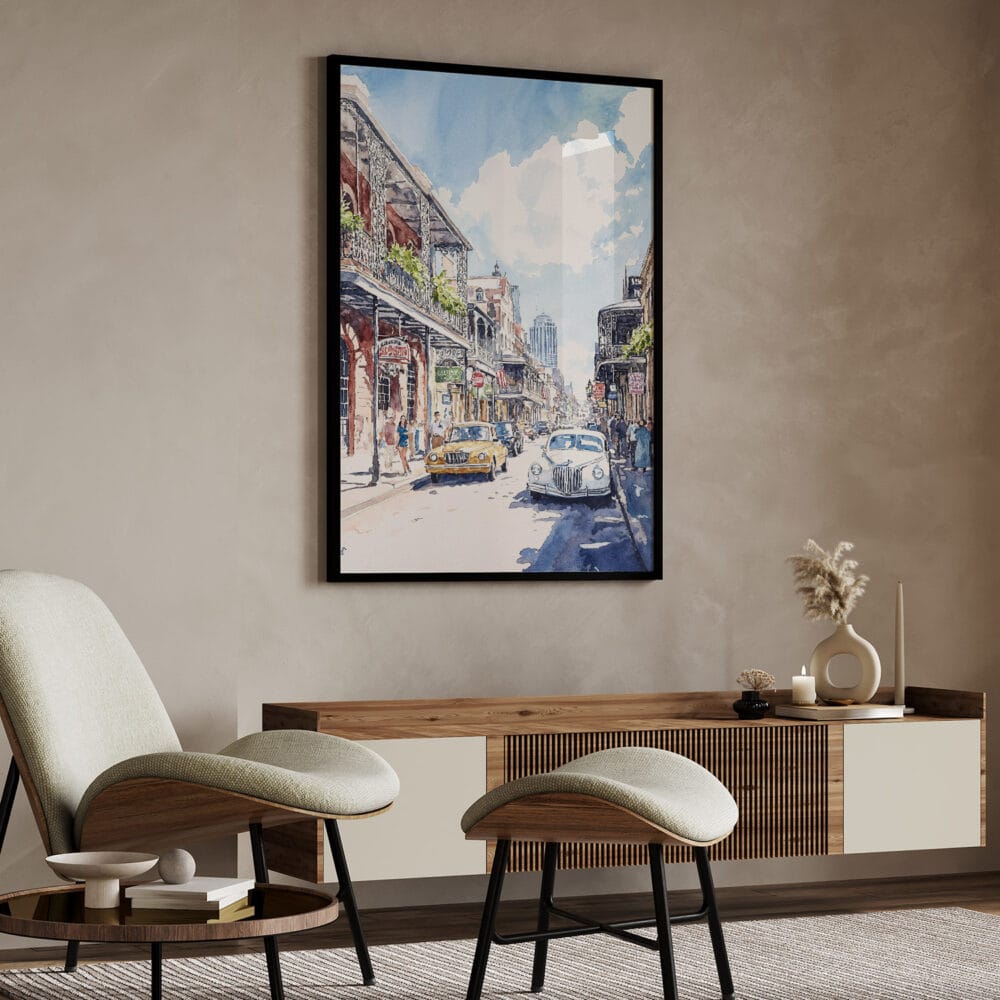 04 - Bourbon Street New Orleans Watercolor Art - Digital Downloads - Japandi.jpg 04 - Bourbon Street New Orleans Watercolor Art - Digital Downloads - Japandi.jpg