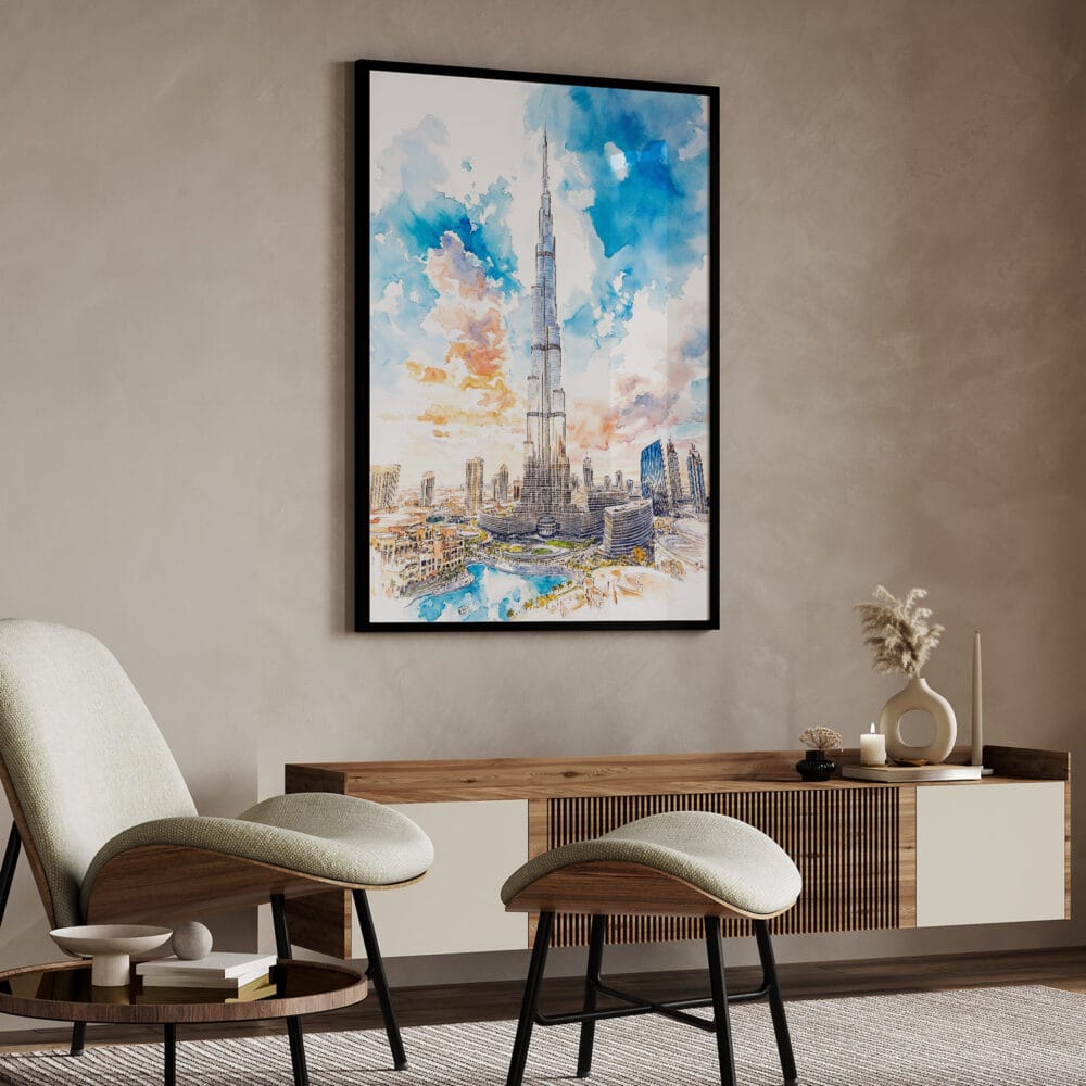 04 - Burj Khalifa Dubai Watercolor Art - Digital Downloads - Japandi.jpg 04 - Burj Khalifa Dubai Watercolor Art - Digital Downloads - Japandi.jpg