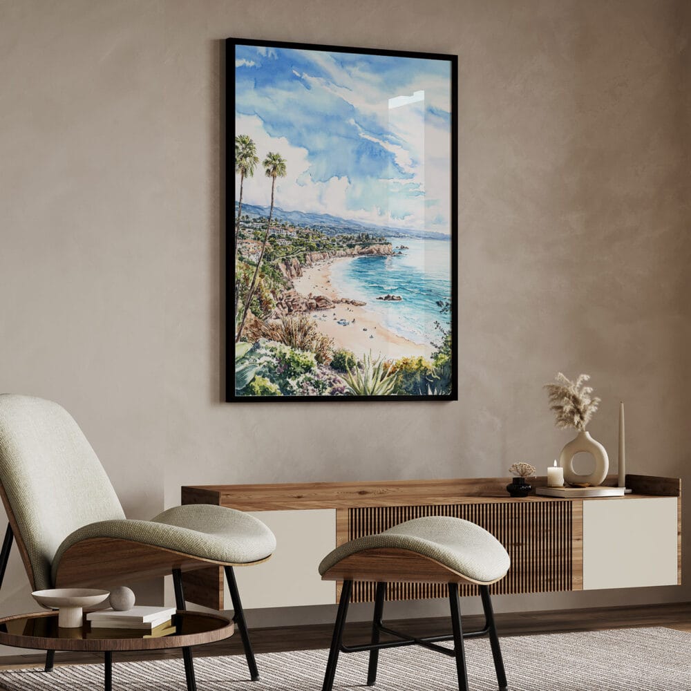 04 - California Laguna Beach Watercolor Art - Digital Downloads - Japandi.jpg 04 - California Laguna Beach Watercolor Art - Digital Downloads - Japandi.jpg