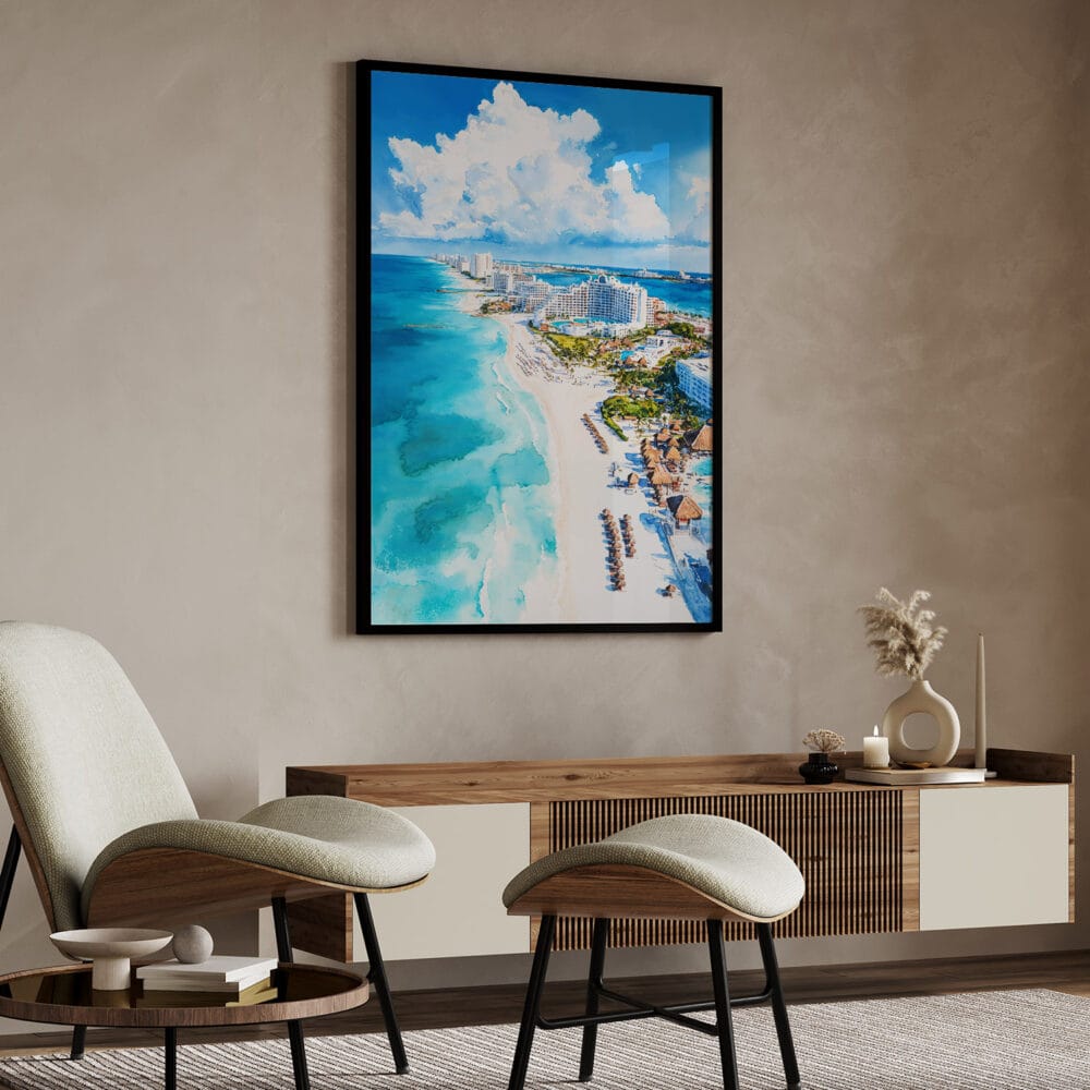 04 - Cancun Mexico Watercolor Art - Digital Downloads - Japandi.jpg 04 - Cancun Mexico Watercolor Art - Digital Downloads - Japandi.jpg