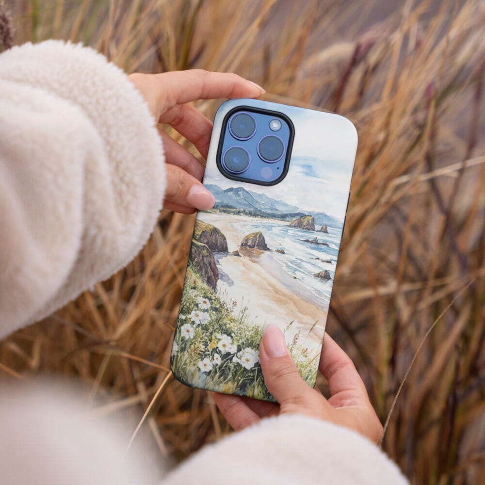 04 - Cannon Beach Oregon Phone Case - Female hand.jpg 04 - Cannon Beach Oregon Phone Case - Female hand.jpg