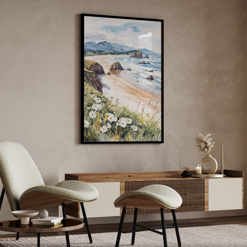 04 - Cannon Beach Oregon Watercolor Art - Digital Downloads - Japandi.jpg 04 - Cannon Beach Oregon Watercolor Art - Digital Downloads - Japandi.jpg