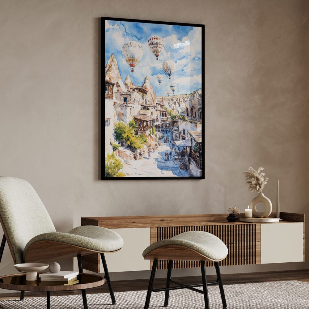 04 - Cappadocia Turkey Watercolor Art - Digital Downloads - Japandi.jpg 04 - Cappadocia Turkey Watercolor Art - Digital Downloads - Japandi.jpg