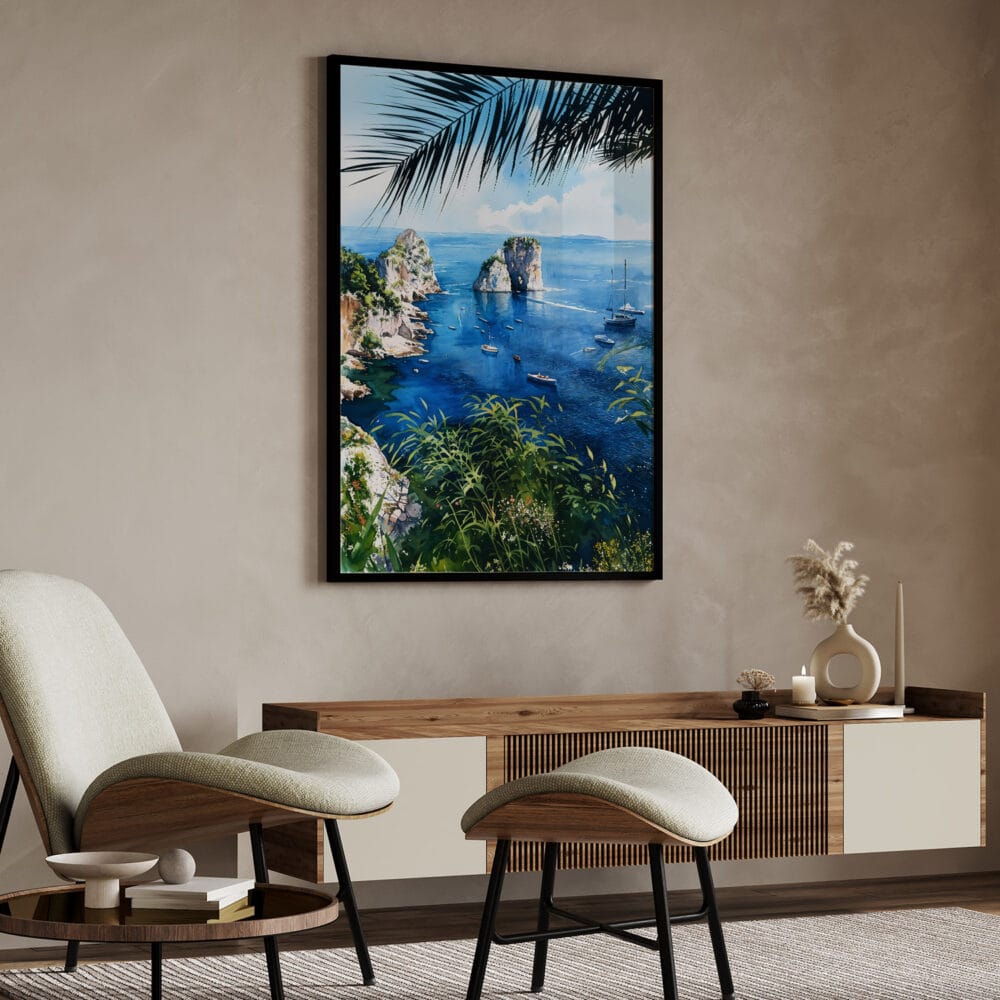 04 - Capri Italy Watercolor Art - Digital Downloads - Japandi.jpg 04 - Capri Italy Watercolor Art - Digital Downloads - Japandi.jpg