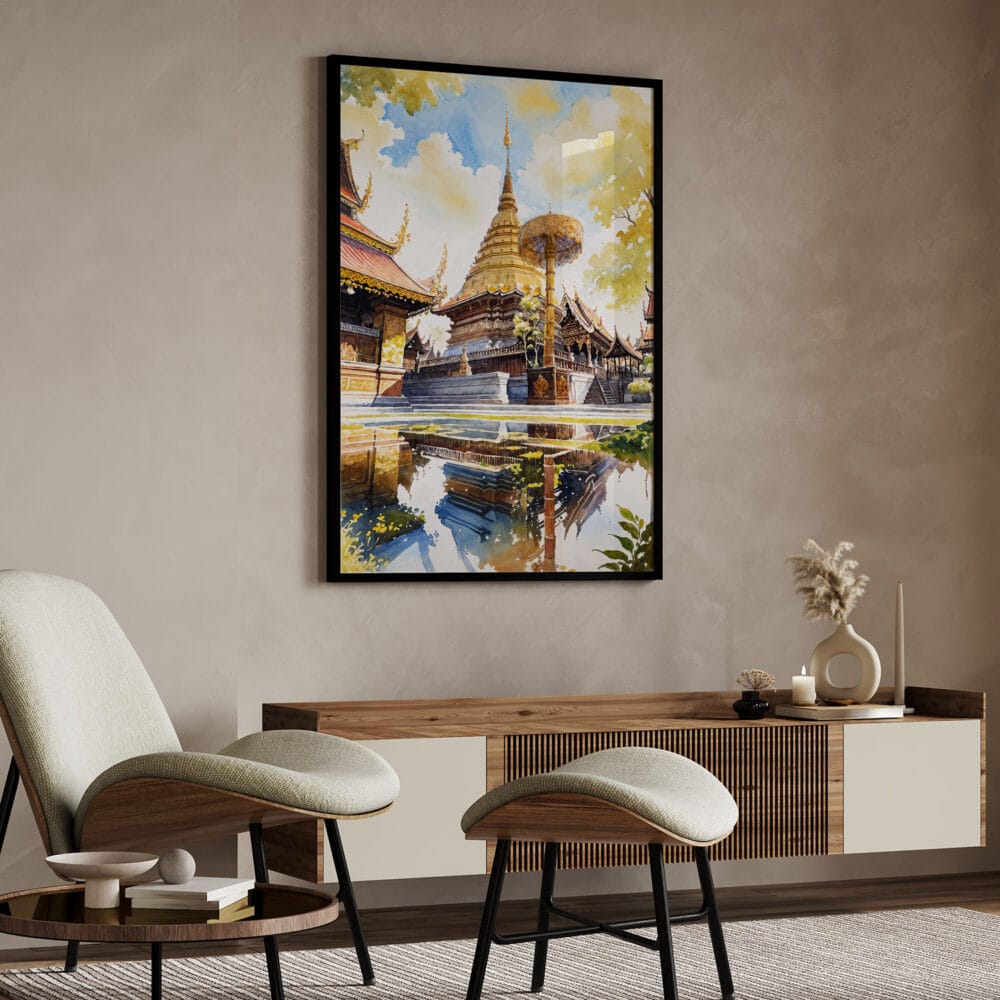 04 - Chiang mai Wat Phra That Doi Suthep Watercolor Art - Digital Downloads - Japandi.jpg 04 - Chiang mai Wat Phra That Doi Suthep Watercolor Art - Digital Downloads - Japandi.jpg