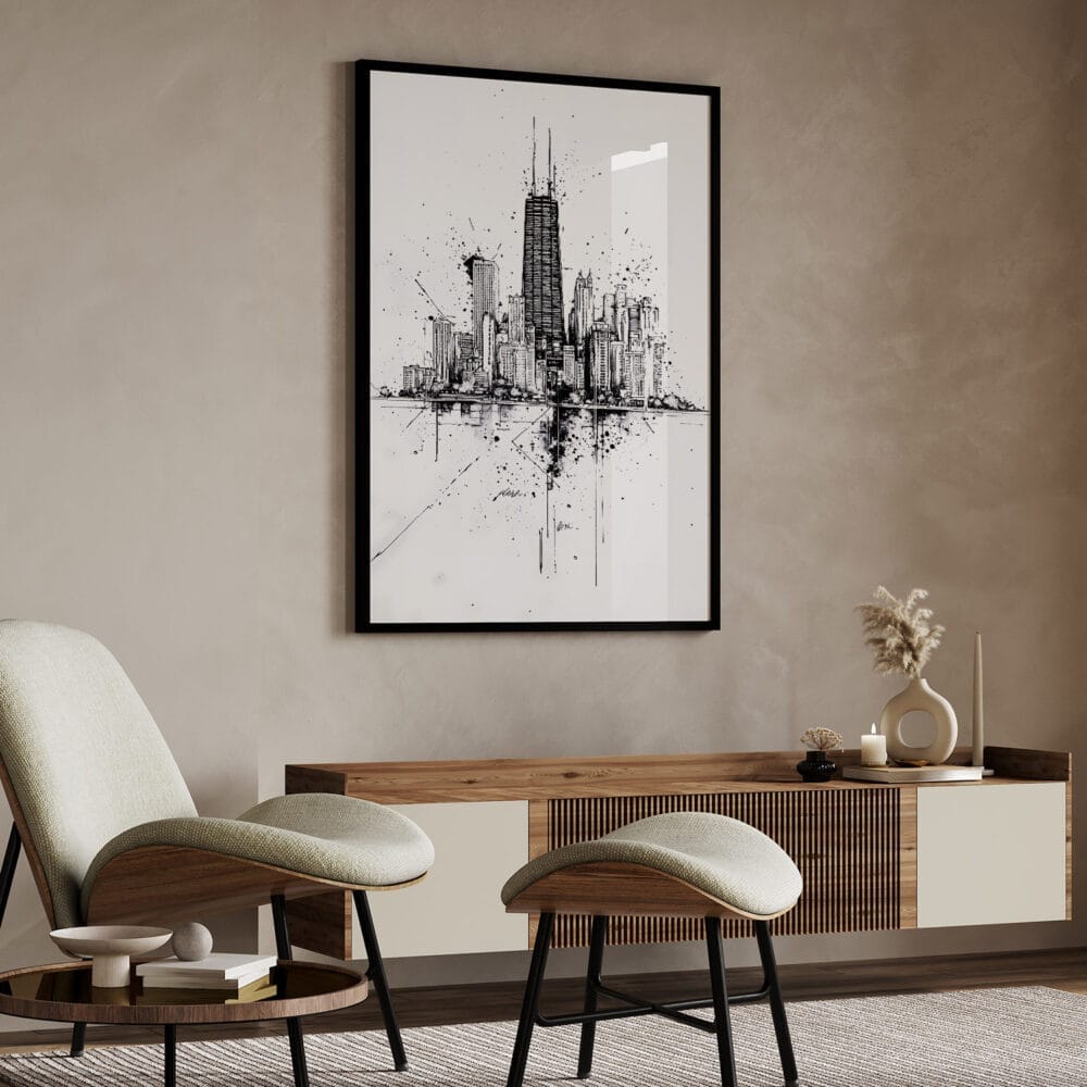 04 - Chicago Pencil Drawing Art - Digital Downloads - Japandi.jpg 04 - Chicago Pencil Drawing Art - Digital Downloads - Japandi.jpg