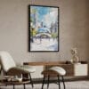 04 - Chicago The Bean Cloud Gate Watercolor Art - Digital Downloads - Japandi.jpg
