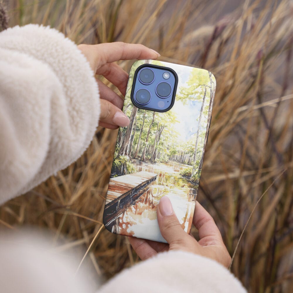 04 - Congaree National Park Phone Case - Female hand.jpg 04 - Congaree National Park Phone Case - Female hand.jpg