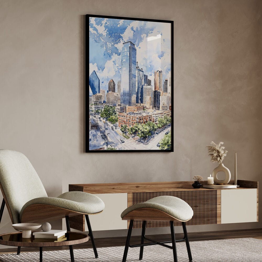 04 - Dallas Texas Watercolor Art - Digital Downloads - Japandi.jpg 04 - Dallas Texas Watercolor Art - Digital Downloads - Japandi.jpg