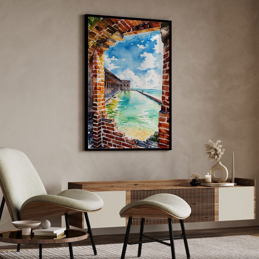 04 - Dry Tortugas National Park Watercolor Art - Digital Downloads - Japandi.jpg 04 - Dry Tortugas National Park Watercolor Art - Digital Downloads - Japandi.jpg