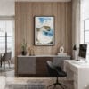04 - Framed Bali Nusa Penida Watercolor Canvas Print - Home Office.jpg