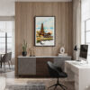 04 - Framed Bali Temple Watercolor Canvas Print - Home Office.jpg