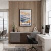 04 - Framed Blue Ridge Mountains Watercolor Canvas Print - Home Office.jpg
