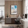 04 - Framed Burj Khalifa Dubai Watercolor Canvas Print - Home Office.jpg