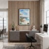 04 - Framed California Laguna Beach Watercolor Canvas Print - Home Office.jpg