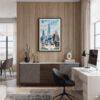 04 - Framed Chicago Willis Tower Watercolor Canvas Print - Home Office.jpg
