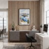04 - Framed Crater Lake Watercolor Canvas Print - Home Office.jpg