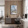 04 - Framed Dallas Texas Watercolor Canvas Print - Home Office.jpg