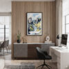 04 - Framed Fjadrargljufur Canyon Watercolor Canvas Print - Home Office.jpg