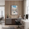 04 - Framed Havana Cuba Watercolor Canvas Print - Home Office.jpg