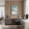 04 - Framed Hawaii - Watercolor Canvas Print - Home Office.jpg