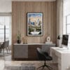 04 - Framed Houston Texas Watercolor Canvas Print - Home Office.jpg