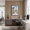 04 - Framed Joshua Tree National Park Watercolor Canvas Print - Home Office.jpg