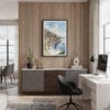 04 - Framed Lake Como Watercolor Canvas Print - Home Office.jpg