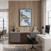 04 - Framed Lake Garda Watercolor Canvas Print - Home Office.jpg