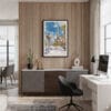04 - Framed Las Vegas Nevada Watercolor Canvas Print - Home Office.jpg