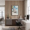 04 - Framed Lisboa Torre de Belém Watercolor Canvas Print - Home Office.jpg