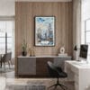 04 - Framed Louisville Kentucky Watercolor Canvas Print - Home Office.jpg